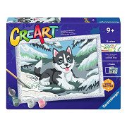 Ravensburger CreArt Paint by Numbers - Naughty Husky
