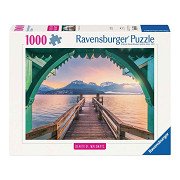 Ravensburger Legpuzzel Footbridge at Lac d'Annecy - 1000st.