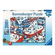 Ravensburger Puzzle Wintersportstadion 200 XXL Teile.