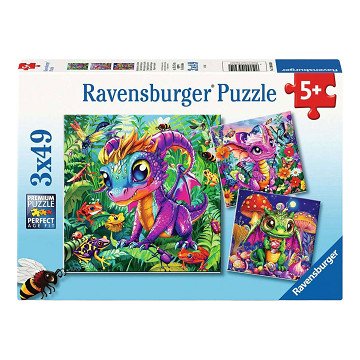 Ravensburger Legpuzzel Baby Tuin Draken - 3x49st.