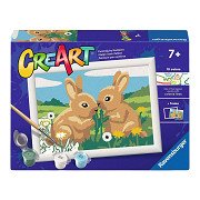 Ravensburger CreArt Schilderen op Nummer - Konijnen Vriendjes