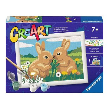 Ravensburger CreArt Malen nach Zahlen – Hasenfreunde