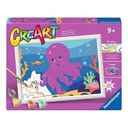 Ravensburger CreArt Malen nach Zahlen – Oktopus (Neon)