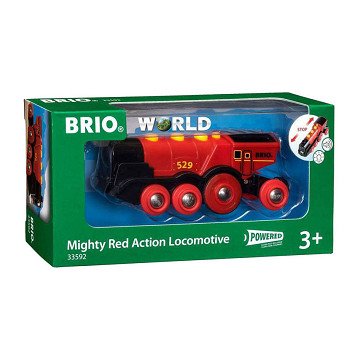 Brio Rode Locomotief op Batterijen