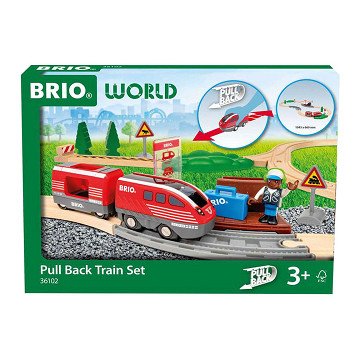Brio Pullback Trein Set - 28dlg.