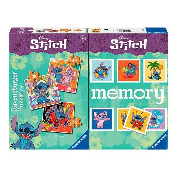 Ravensburger Stitch 3-in-1 Puzzel en Memory - 25-36-49st.