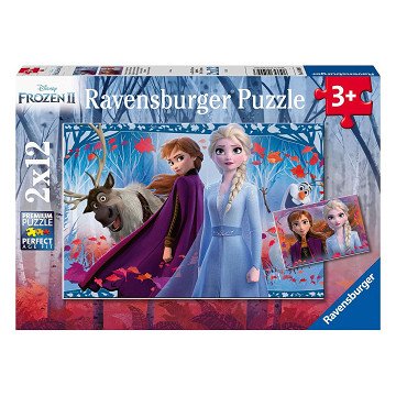 Ravensburger Jigsaw Puzzle Frozen 2 Journey into the Unknown - 2x12 pcs.