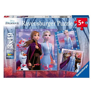 Ravensburger Jigsaw Puzzle Frozen 2 The Journey Begins - 3x49 pieces.