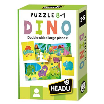 Headu Jigsaw Puzzle Double Sided 8in1 Dinosaur