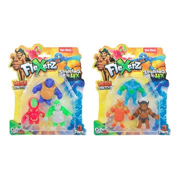 Anti Stressfiguur Flexerz 6cm - 3st.