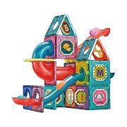 Bouwset Magneetpanelen Knikkerbaan - 78dlg.