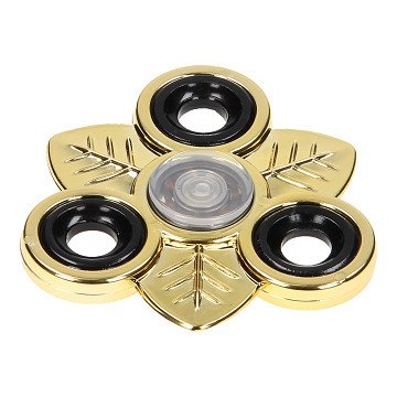 Fidget Spinner Metal Chrome Look - Gold Leaf