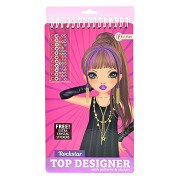 Rockstar Sketchbook with Stickers, Diamonds and Stencils