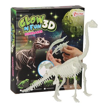 Im Dunkeln leuchtender Dinosaurier