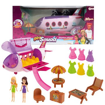 Girl Squad Airplane Playset