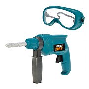 Power Tools Drill with Safety Glasses