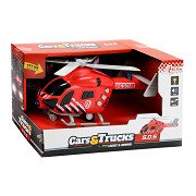 Vehicool Feuerwehrhubschrauber mit Licht und Ton