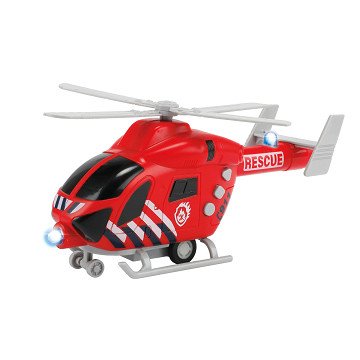 Feuerwehrhubschrauber mit Licht und Ton