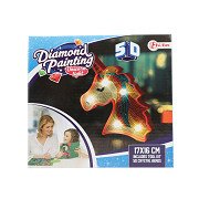 Diamond painting nachtlampje kersthuis | Met 7 kleuren verlichting