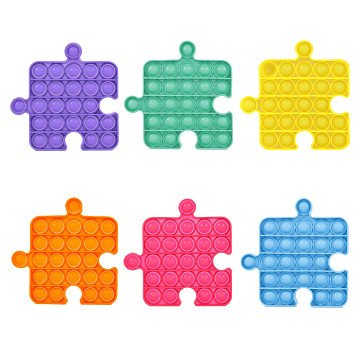 Fidget Bubble Pops Puzzelstuk Kleur