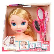 Hairdressing head with accessories