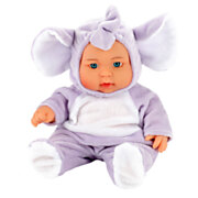 Baby Beau Baby Doll in Animal Suit - Elephant