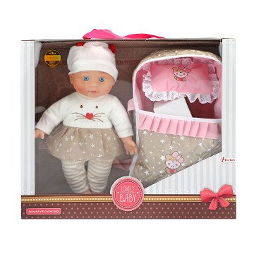 Lovely Baby Baby Doll with Carry Cot, 32cm