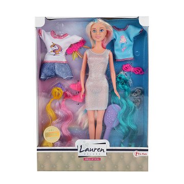 Lauren Teen Doll mit Haarverlängerungen und Outfits