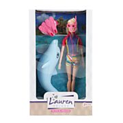 Lauren Teenage Doll Diver with Glitter Dolphin