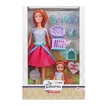 Lauren Teen Doll mit Kind und Hund