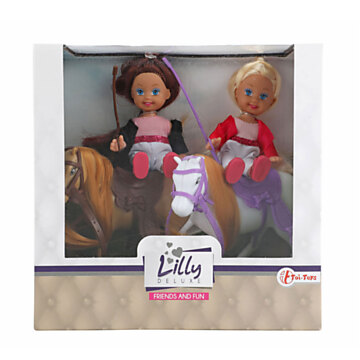 Lilly Teenage Dolls with Horses, 12cm
