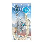 Ice Princess with Braid Tiara and Staff Set