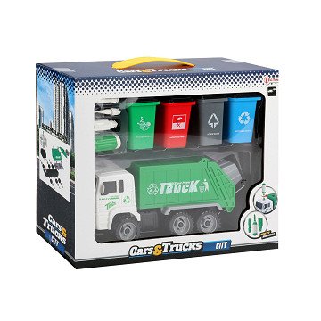 Cars & Trucks Garbage truck with wheelie bins