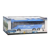 Cars & Trucks Travel Bus Blue Friction, 32cm