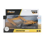 METAL Construction Vehicle Excavator with Tracks, 1:55