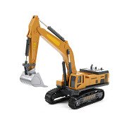 METAL Construction Vehicle Excavator with Tracks, 1:55