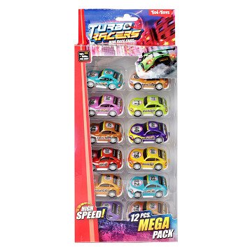 Turbo Racers Pull back Rennwagen, 12-tlg.
