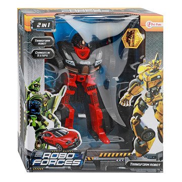 Roboforces Transform Car Robot Red