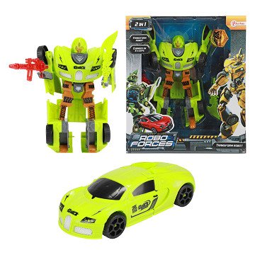 Roboforces Transform Car Robot Green