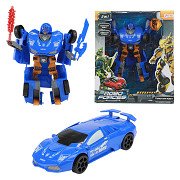 Roboforces Transform Car Robot Blue