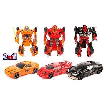 Roboforces Transform Car Robot, 3pcs.