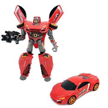 Roboforces Change Robot - Race Car Red