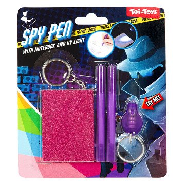 Notebook with UV Lamp and Secret Writing Pen