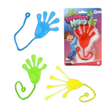 Farbige klebrige Hand