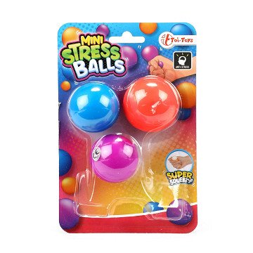Mini Anti Stress Balls, 3 pcs.