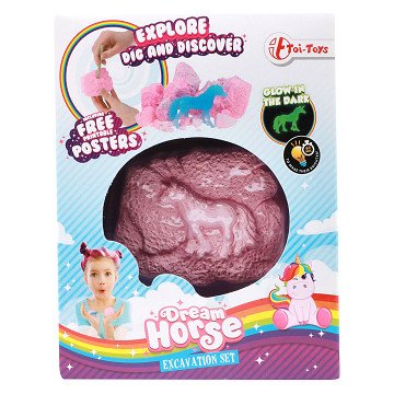 Excavation set Unicorn Glow in the Dark