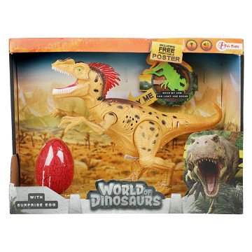 World of Dinosaurs Dino with Sound and Egg Orange