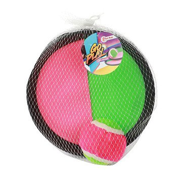Catch ball game with velcro, 3 pcs.