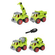 Cars & Trucks Construction vehicles with Screwdriver