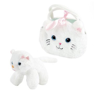Stofftier in Handtasche Plüsch – Katze